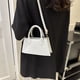 thumbnail image 2 of Bolso de mujer PU cuero patrón de piedra Satchel bolsos bandolera (blanco) Ehuebsd Para Estrenar, 2 of 3