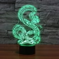 thumbnail image 5 of YSITIAN 3D Snake Night Light Illusion Lamp 7 Colors Change LED Touch Switch USB Power Kids Toys Decor Decorations Table Lamp Children Christmas Valentines Bir YT05-107, 5 of 8