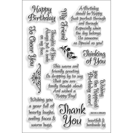 - Stampendous Perfectly Clear Stamps Friendly Phrase