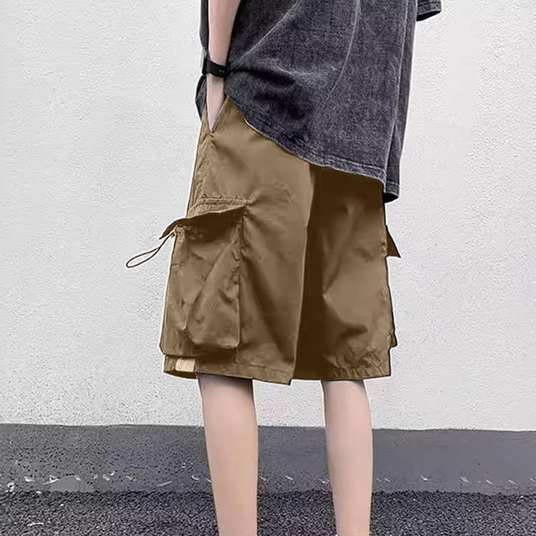 Xdegoge Baggy Cargo Shorts for Men Loose Fit Streetwear Hip Hop