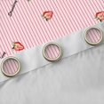 thumbnail image 4 of Homewish Kawaii Strawberry Black Out Curtains For Preppy Children Kids,Geometric Stripes Curtains Pack of 2 (42x63 Each),Dreamy Princess Bedroom Curtains,Lightweight Room Decor, 4 of 6