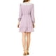 thumbnail image 3 of INSPIRE CHIC Vestidos Retro con Volantes para Mujeres, Vestido A-Line con Panel de Encaje y Cuello Peter Pan, Talla XS, Rosa, 3 of 6