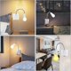 thumbnail image 4 of E27 Socket with Wireless Switch, 2 Pieces 360 Degree Adjustable e27 Bulb Holder, Light Bulb Socket Adapter, for Bedroom Kitchen Office, Bed Reading La, 4 of 4