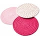 thumbnail image 2 of Juego de agarraderas Juego de salvamanteles 100% hilo de algodón puro Juego de agarraderas para ollas calientes (Juego de 3) Posavasos elegantes, Almohadillas calientes rosa Jormftte LRWJ404-3, 2 of 6