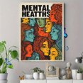 thumbnail image 4 of UXIEQU Mental Health Faces Graphic Canvas Wall Art 15.75x11.81 Inches, 4 of 8