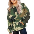 thumbnail image 2 of Hooded Sweatshirt Girls Boys Lightweight Hoodies Sweatshirts Fashion Trendy Long Sleeve Tops with Pockets Fleece Lined Tops Tunic Sweaters Casual TrackWarm Fall Winter, 2 of 4