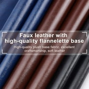 PU Leather (13x 55) Black Leather Roll Solid Color Synthetic Faux Leather for Dressing Sewing Crafting - Black 0 4mm Thick