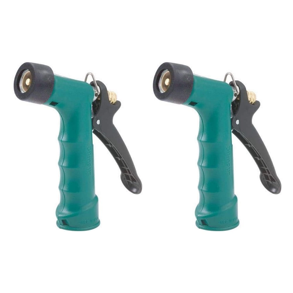 Gilmour Garden Hose Nozzle Watering Spray Durable Metal Construction Threaded Tip Insulated Grip