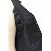 BNF GFVL Black Patched Leather Vest-L