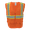 Orange, variant on Ironwear 1277 Class 2 Surveyor Safety Vest w/ Zipper & Radio Clips