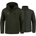 thumbnail image 1 of Men's Winter 3-in-1 Ski Jacket Waterproof Windproof Jacket Puffer Liner, 1 of 7