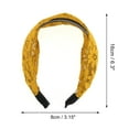 thumbnail image 4 of Unique Bargains 1 Pc Delicate Lace Headband 6.3"x3.15" Yellow, 4 of 6