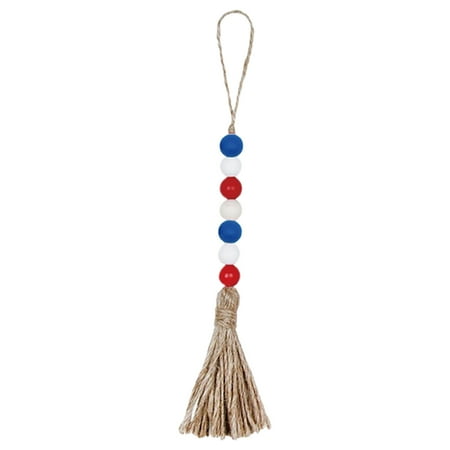

Home Decor Colour Hanging Pendant Decorations Wood Bead Garland Tassels String
