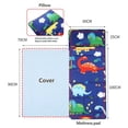 thumbnail image 5 of Wake In Cloud - Toddler Nap Mat with Pillow and Blanket, 100% Cotton Fabric, for Ages 3 Plus in Daycare Kindergarten Preschool, Roll Up Sleeping Bag, (Style#1), 5 of 5
