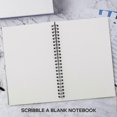 thumbnail image 4 of 5Pc A5 Black Spiral Notebook Blank Unruled 50 Sheet 100 Unlined Pages, 4 of 5