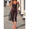 thumbnail image 2 of Women's Polka Dot 2 Piece Set Cami Top And Capri Leggings Casual Loungewear Fashion Outfit, 2 of 19