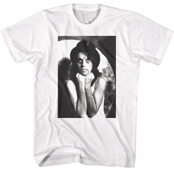 Alice Cooper BW White T-Shirt