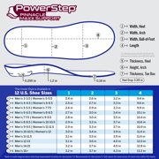 powerstep pinnacle maxx يدعم نعال الأحذية التقويمية كاملة الطول مع دعم القوس للأقدام المسطحة والإفراط
