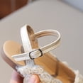 thumbnail image 5 of FLMEI Girls Sandals for Kids Toddler Flower Wrap Toe Princess Shoes Performances Single Shoes Summer Flats Dress Shoes, 5 of 9