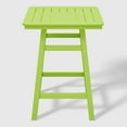 thumbnail image 5 of WestinTrends Malibu 5-Piece HDPE Outdoor Patio Dining Bar Bistro Table Set with Counter High Bar Stool, Lime, 5 of 10