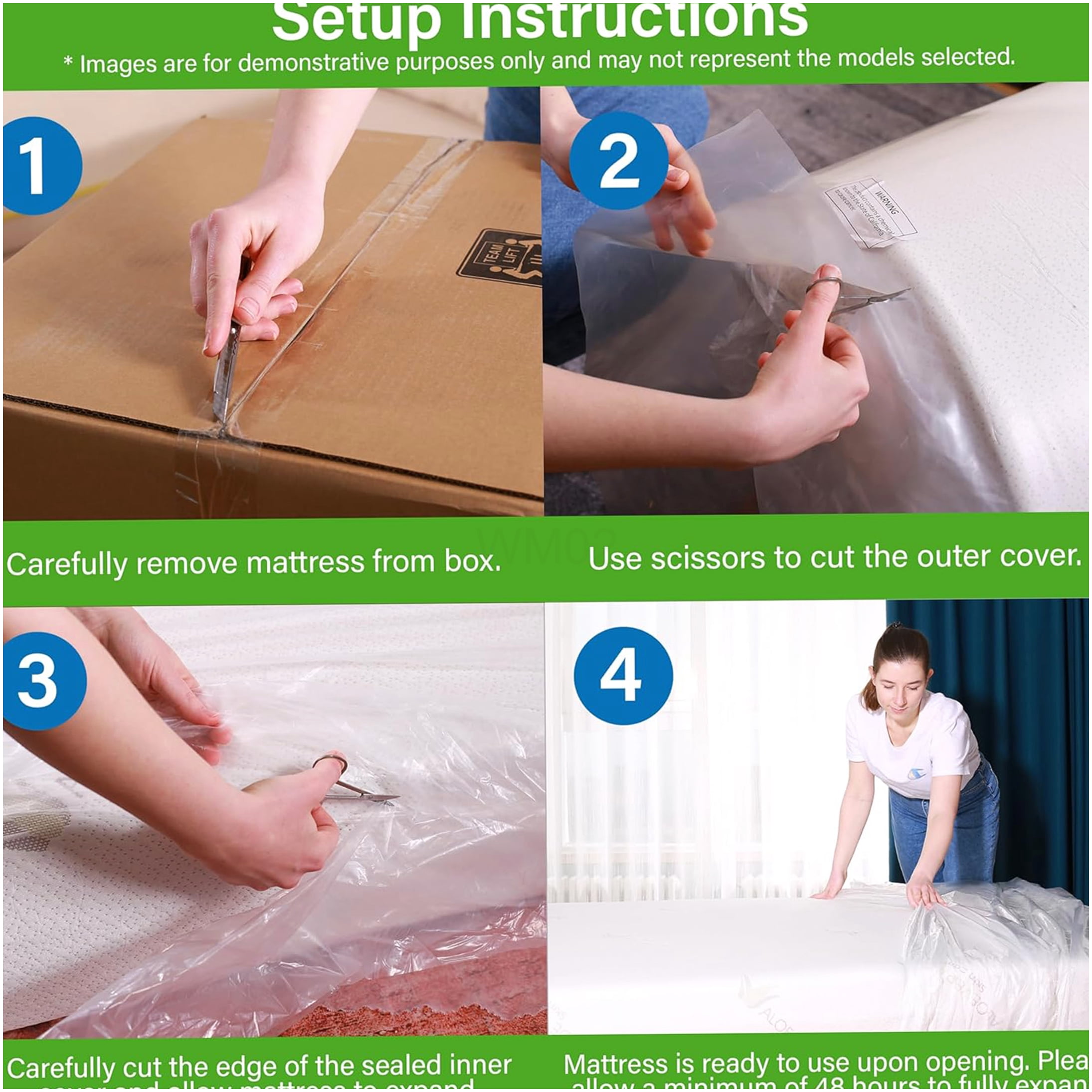 12 Inch King Size Mattress Bed in a Box - Medium Firm Hybrid with Pocket Coils & Cooling Foam for Support