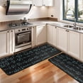 thumbnail image 3 of Kitchen Rugs Sets Of 2,Math Equations Chemistry Symbols Black Pattern Anti Fatigue Kitchen Mat Rugs Non Slip Washable,Decorative Kitchen Floor Mats for Kitchen,Sink,Laundry,17"x47"+17"x47", 3 of 5