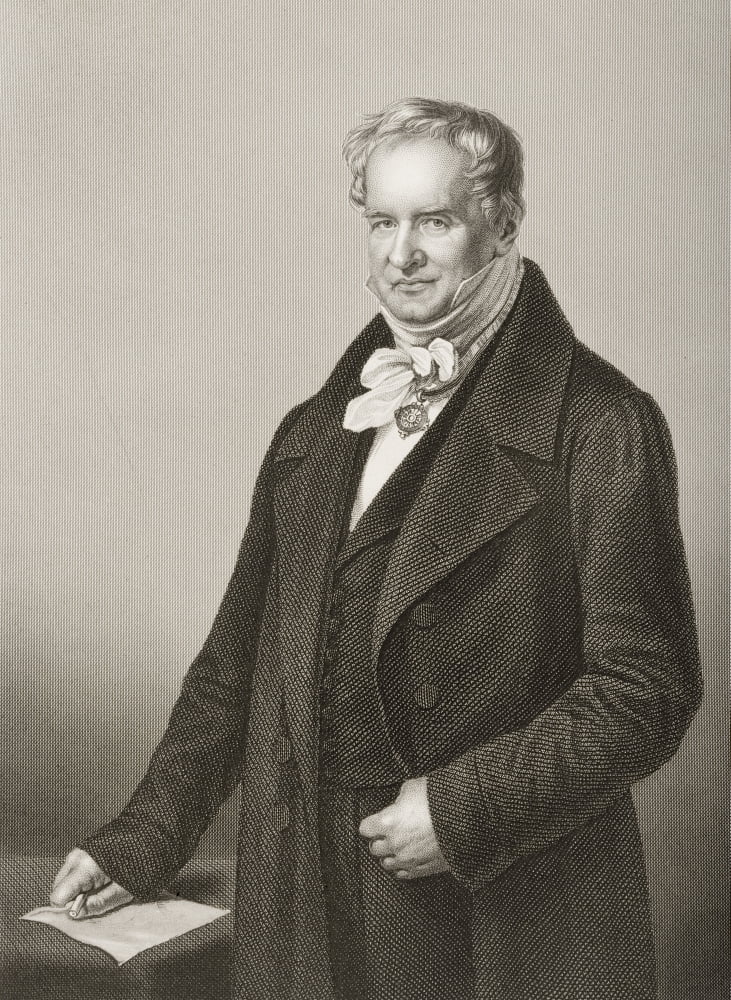 Posterazzi Baron Von Humboldt Friedrich Heinrich Alexander Humboldt1769-1859 Prussian Naturalist And ExplorerEngraved By DJPound From A Painting By Cbegas