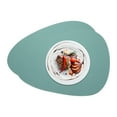 thumbnail image 1 of Uxcell 2 Pcs Manteles de Silicona, 17.7" x 14" Antideslizante Lavable Mantel Impermeable Resistente al Calor para Mesas de Comedor Encimeras de Cocina, Azul, 1 of 7