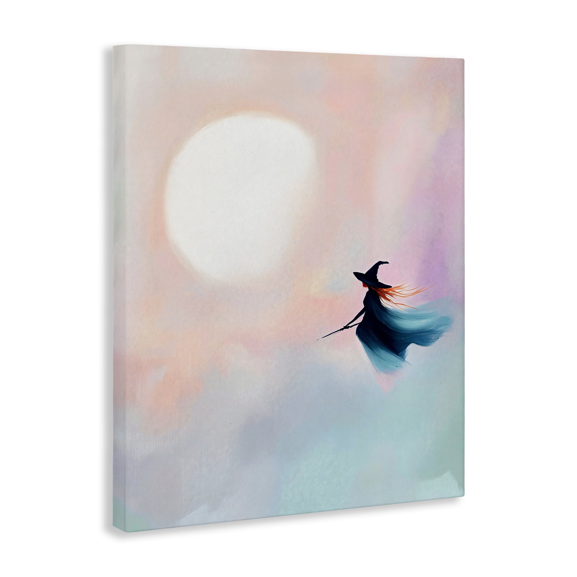 Stupell Industries Witch Flying at Sunset Canvas Wall Art, design by The Prints Vibe