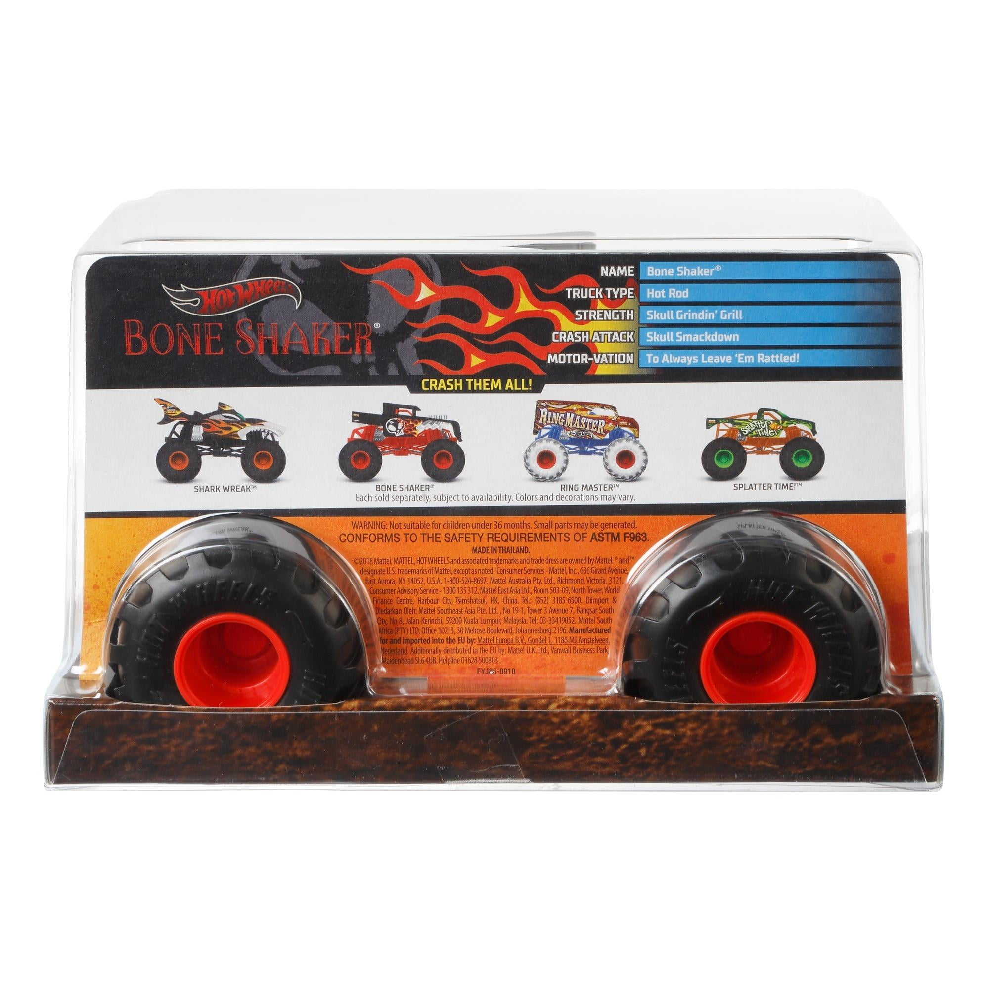  Hot Wheels Monster Truck 1:24 Scale 2022 Bone Shaker It All  Vehicle with Giant Wheels for Kids Age 3 to 8 Years Old Great Gift Toy  Trucks Large Scale : Toys & Games