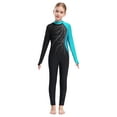 thumbnail image 2 of iiniim Girls Long Sleeve Full Body Unitard Gymnastics Leotard Rhinestone Ballet Dance Jumpsuit 4-16, 2 of 7