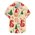 thumbnail image 2 of Elvqul Mens Shirts Christmas Vacation Button up Graphic Short Sleeve Funny Shirts for Men, 2 of 5