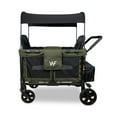 thumbnail image 6 of WonderFold W4 4 Seater Quad Stroller Wagon, Stylish All Terrain Ride with Raised Seats & Adjustable Canopy, Olive Green, 6 of 10