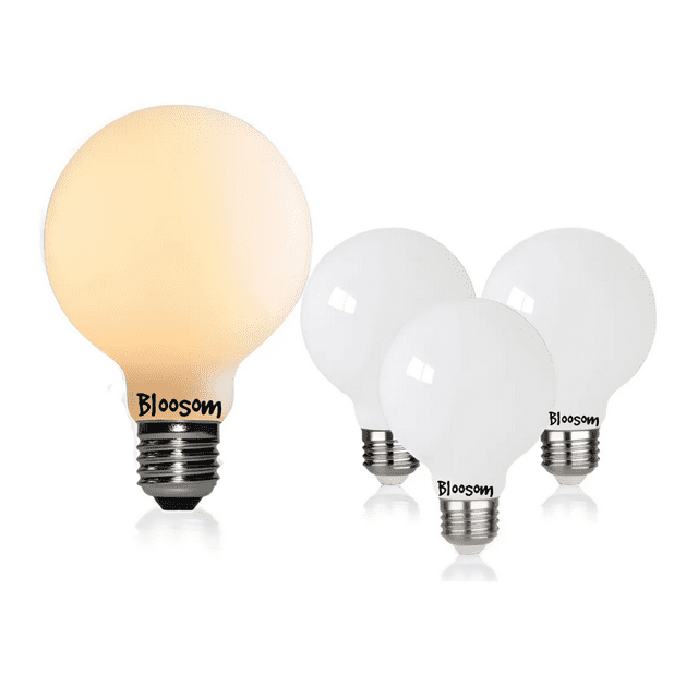 Juego Bombilla Bloosom Led Edison 4 Pza G25(g80) 5w E26 Blanco Cálido