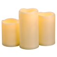thumbnail image 1 of 3PCS 4" 5" 6" Waterproof LED Flameless Timer Candles, 1000 Hours Long Battery Life/Flickering Battery Operated Electric Outdoor LE, 1 of 7