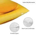thumbnail image 3 of Wukai Yellow Lemon Premium Polyester Fleece Pillow Covers with Hidden Zipper Closure,Luxuriously Soft and Durable-16"x16", 3 of 7