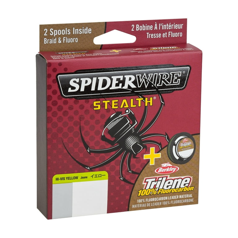 SpiderWire Stealth 8lb Braid + Trilene 100% Fluorocarbon Dual