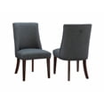 thumbnail image 2 of Powell Adler Upholstered Dining Chairs - Espresso with Gray - Set of 2, 2 of 11
