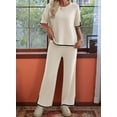 thumbnail image 4 of Osfvolr Short-Sleeved Knitted Trousers Suit  XL, 4 of 5