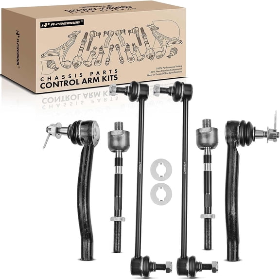 A-Premium 6Pcs Front Sway Bar Link Stabilizer Link Outer Tie Rod End Compatible with Nissan Altima 2007-2013