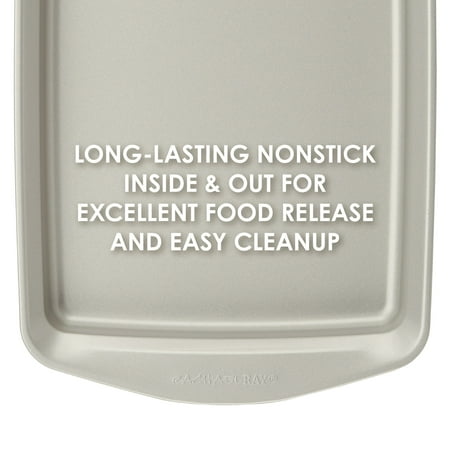 Rachael Ray - 3-Piece Nonstick Bakeware Cookie Pan Set - Silver