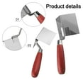 thumbnail image 3 of Outside Corner Trowel Corner Drywall Tool Stainless Steel Inner Corner Trowel with Grip Handle Construction Auxiliary Tools, 3 of 9
