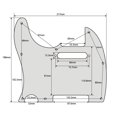 thumbnail image 3 of Golpeador de guitarra Tele para zurdos para guitarras eléctricas Telecaster de aluminio, 3 of 8