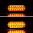 thumbnail image 2 of Astra Depot 4pcs Amber 24-LED 6" Oval Oblong Turn Signal Light Cargo Semi Trailer Container Tractor Truck Bus Lorries 12V, 2 of 8
