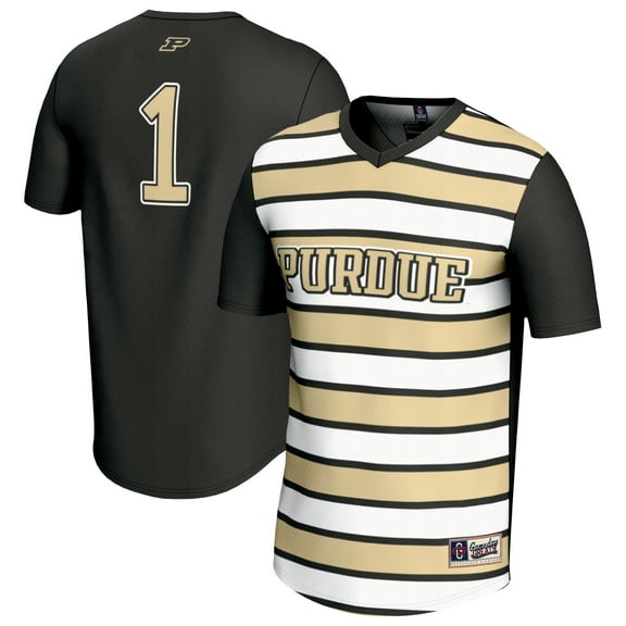 Youth GameDay Greats #1 Black Purdue Boilermakers Lightweight Soccer Fashion Jersey