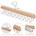 thumbnail image 2 of Bra Hanger Necamocu, organizador de armario de madera con 40 ganchos, paquete de 2, 2 of 7