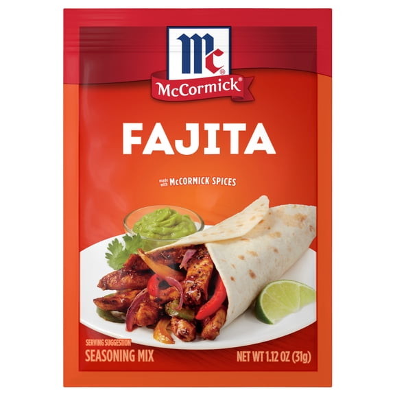 McCormick Fajita Seasoning Mix, 1.12 oz Packet
