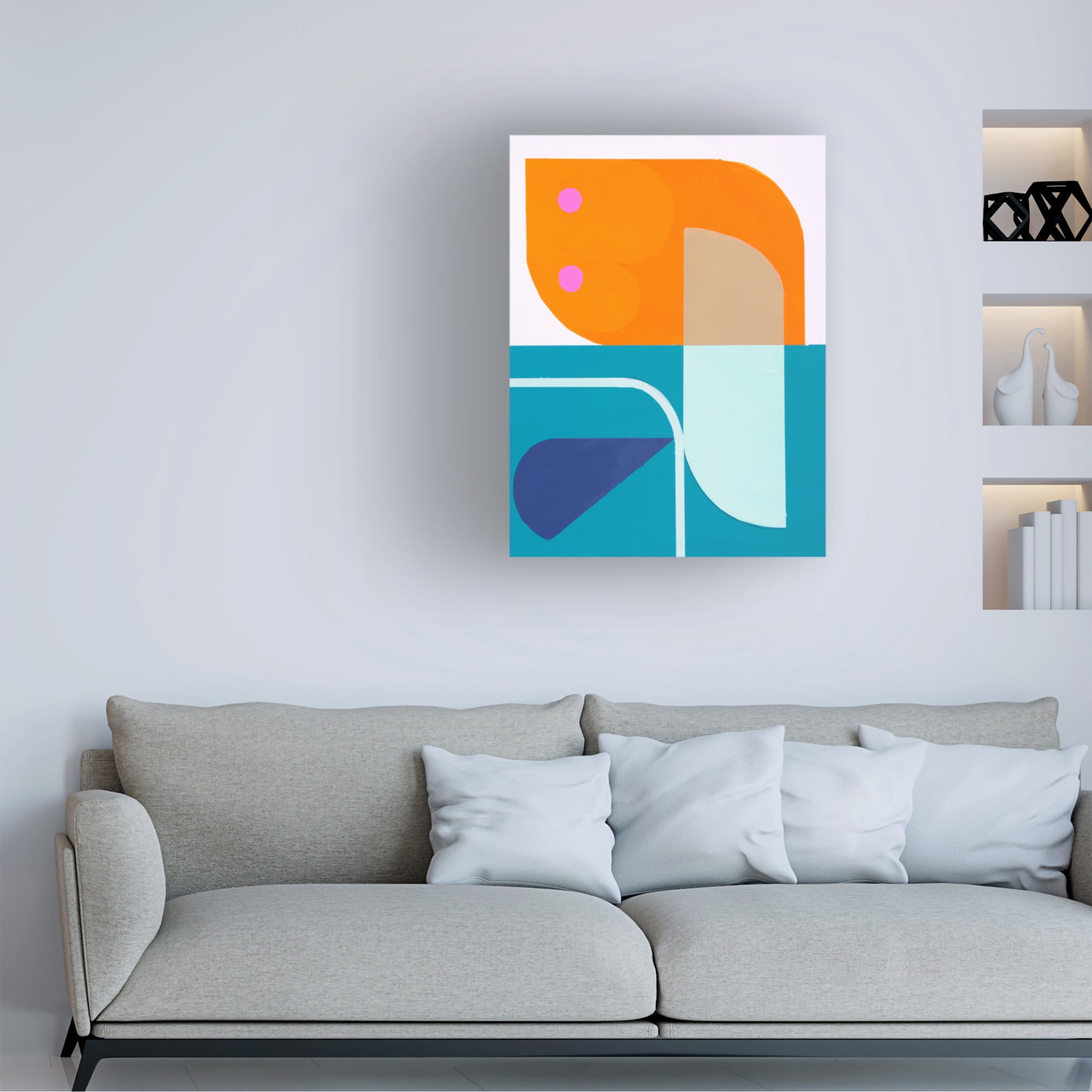 Canvas Wall Art - Marion Griese 'Running Toward The Sun 2' Wall Art for Living Room, Bedroom, or Office Décor by Trademark Fine Art - 14 x 19 Inches