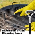 thumbnail image 7 of BBQ Grill Cleaning Brush Outdoor Stainless Steel Scraper Wire Cleaner for Charcoal Gas Grills Smokers Grates Long Handle Kitchen Cooking Tools G, 7 of 7