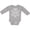 AC-Heather Grey, variant on Inktastic Pismo Beach California Trip Surfing Boys or Girls Long Sleeve Baby Bodysuit